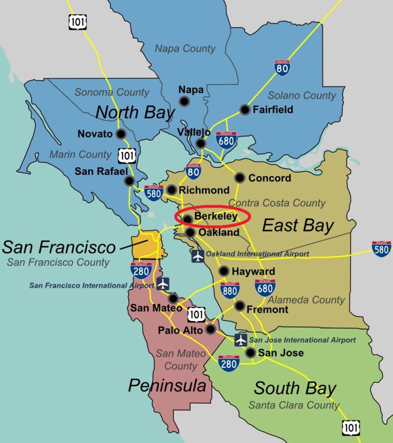 Overview Map of Bay Area